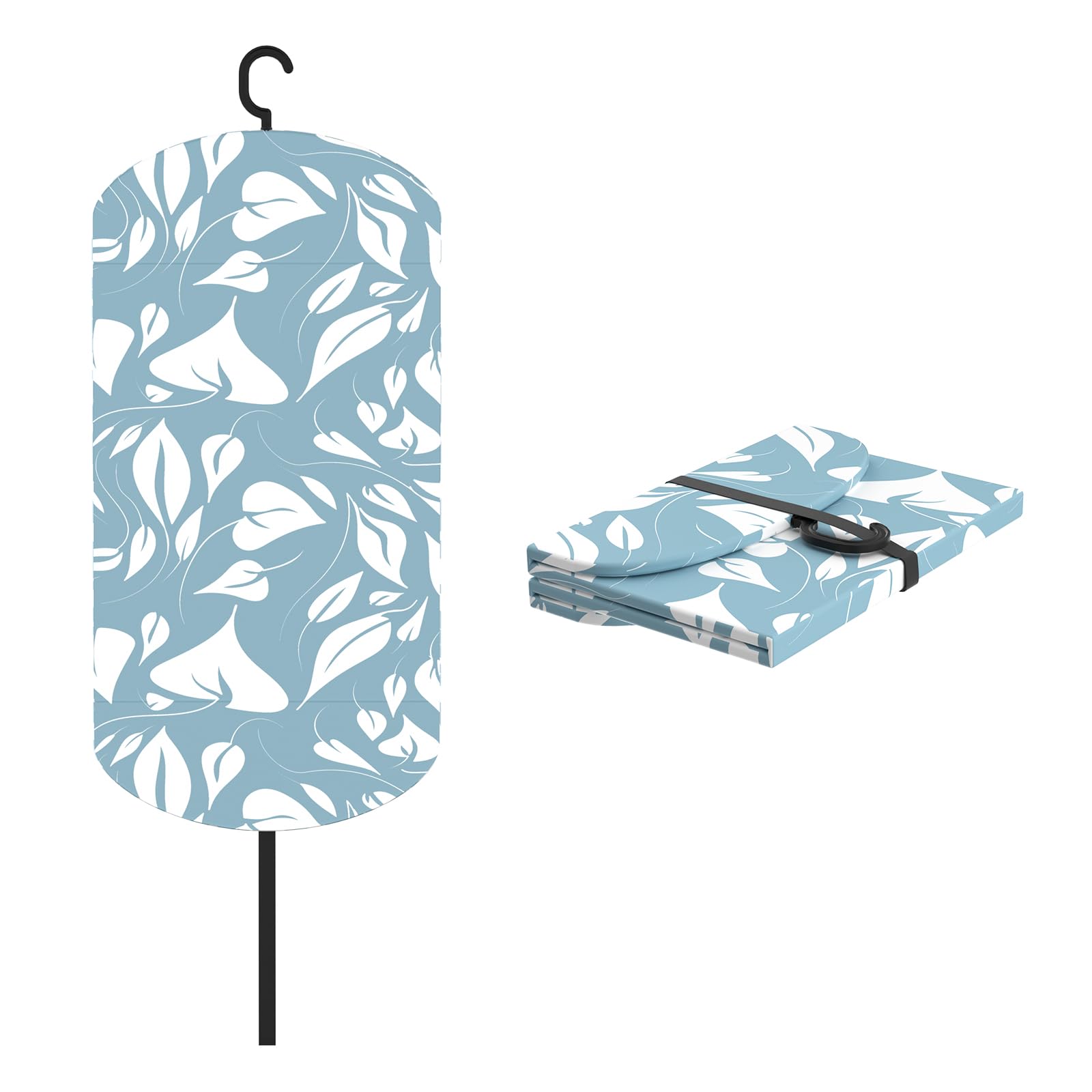 Table Top Ironing Board STANEW,Ironing Mat,41×85cm Small Ironing Boards,Equipped With 360° Rotating,Hooks,Usable In Hanging Mode,Printed Patterns