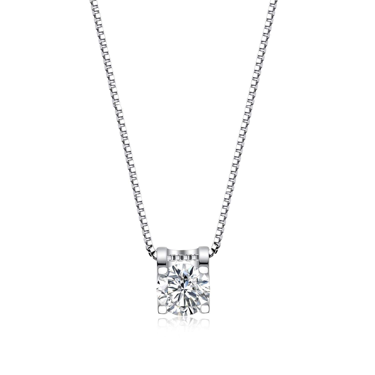 VANSZA Damen Klassische Silber 925 Sterling Silber Zirkonia