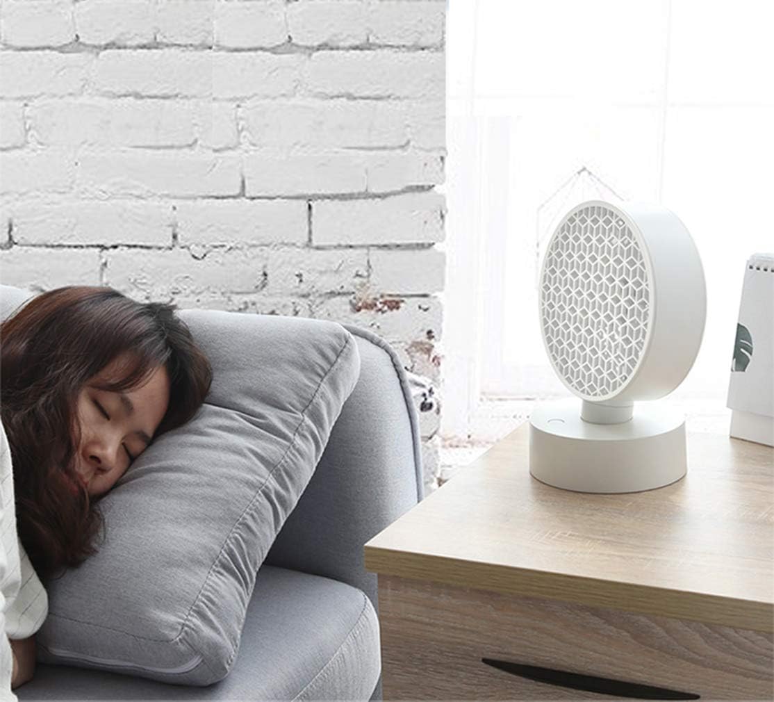 Shake The Head of The Honeycomb Personal Small Portable 4000mah USB Rechargeable Table, Air Circulation Refrigeration, Office, Travel, Outdoor, 4-Speed Electric Fan (White)