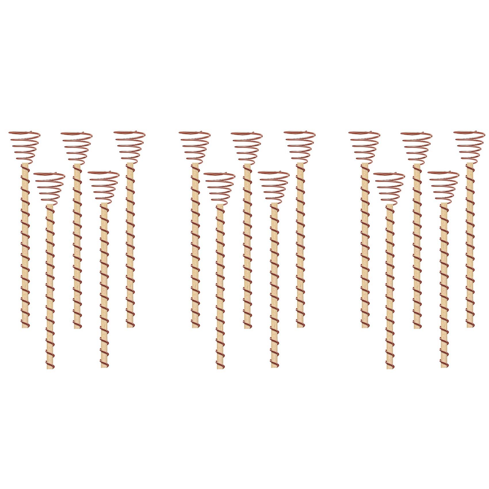Jnchdghwa As Shown 15Pcs Electroculture Plant Stakes Long Copper Plant Garden Stakes Electroculture Copper Coil Antennas For Growing Garden