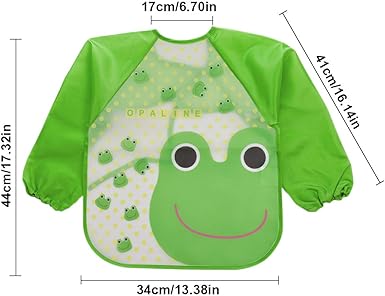 Tablier Enfant 4pcs Bavoir Manches Longues Bebe Tablier Peinture Enfant Tablier D Alimentation De Jeu De Peinture Bavoir Bebe Impermeable Blouse Pour Bebe De 6 Mois A 3 Ans Amazon Fr Vetements Et Accessoires