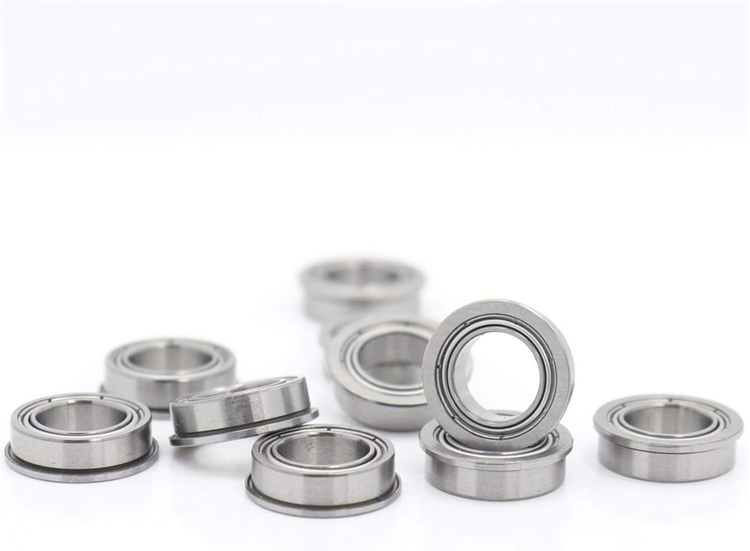 Flanged Bearings FR1810ZZ Flange Ball Bearing 7.939x12.7x3.967mm 10PCS Inch Flanged FR1810 Z ZZ Ball Bearings Industrial Products