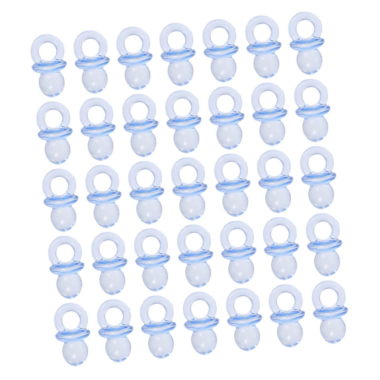 Toyvian 150 Pcs Acrylic Mini Pacifiers Quirky Baby Shower Decor for Favors Games Baby Shower Pacifier for Boy/Girl