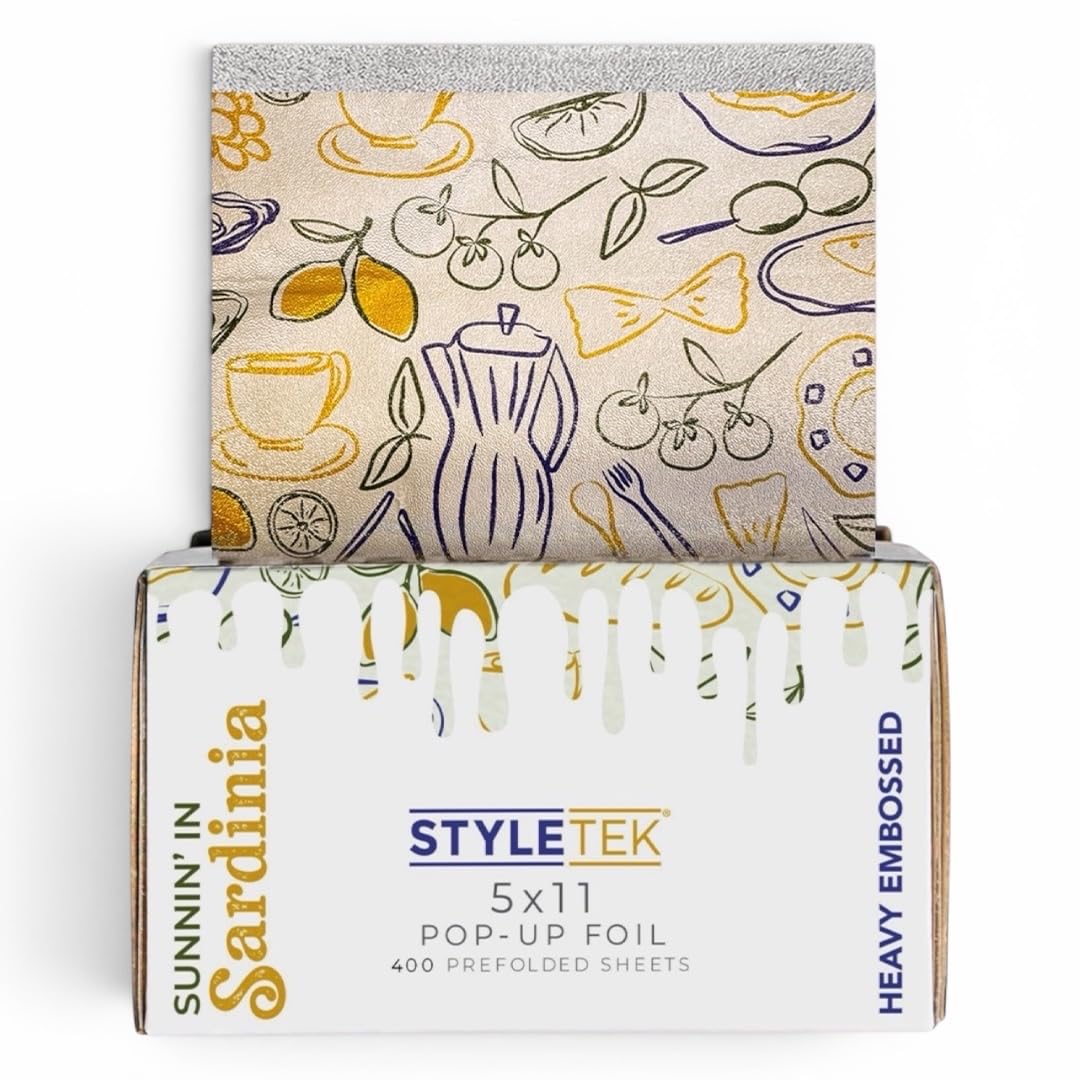 5x11 Pop Up Foil, SUNNIN' IN SARDINIA EDITION, 400 Sheets Per Box, Heavy Emboss, Luxury Salon Foil