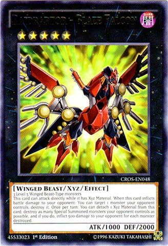 YU-GI-OH! - Raidraptor - Blaze Falcon (CROS-EN048) - Crossed Souls - 1ª Edición - Raro