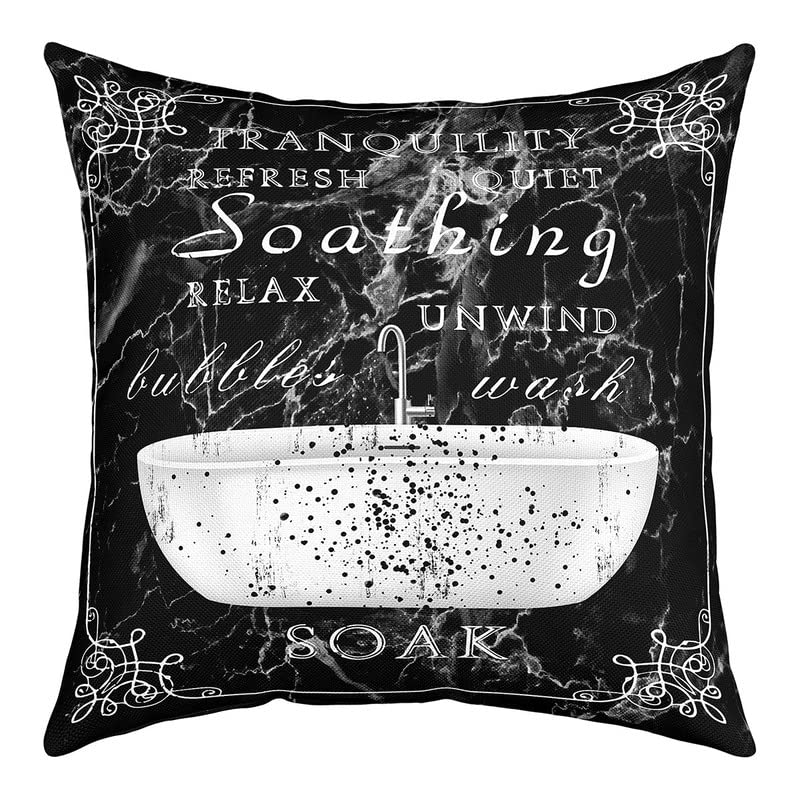 Inspirational Quotes - Set di 4 federe per cuscino con scritta in lingua inglese Vintage Ruls (40 x 40 cm) morbide per bambini, con inchiostro nero e inchiostro gotico