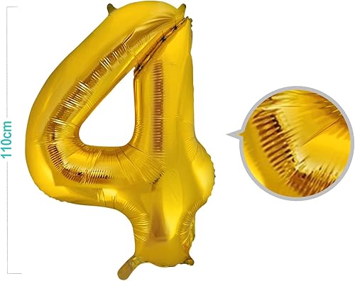 Miniatura 2 de Globos número 40 de 40 pulgadas, globos de fiesta de papel de aluminio dorado jumbo para decoraciones de fiesta de 40 cumpleaños y evento de 40