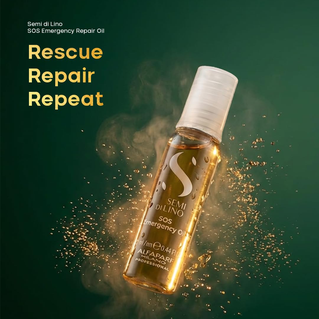 Alfaparf Milano Semi di Lino Reconstruction Reparative SOS Emergency Oil 6x13ml