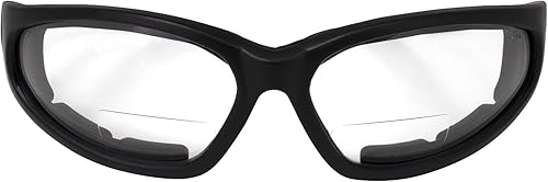 Miniatura 2 de Global Vision Gafas Hercules Anteojos de seguridad antivaho con espuma EVA, 2 pares 1.5 bifocales (1 transparente, 1 ahumado)