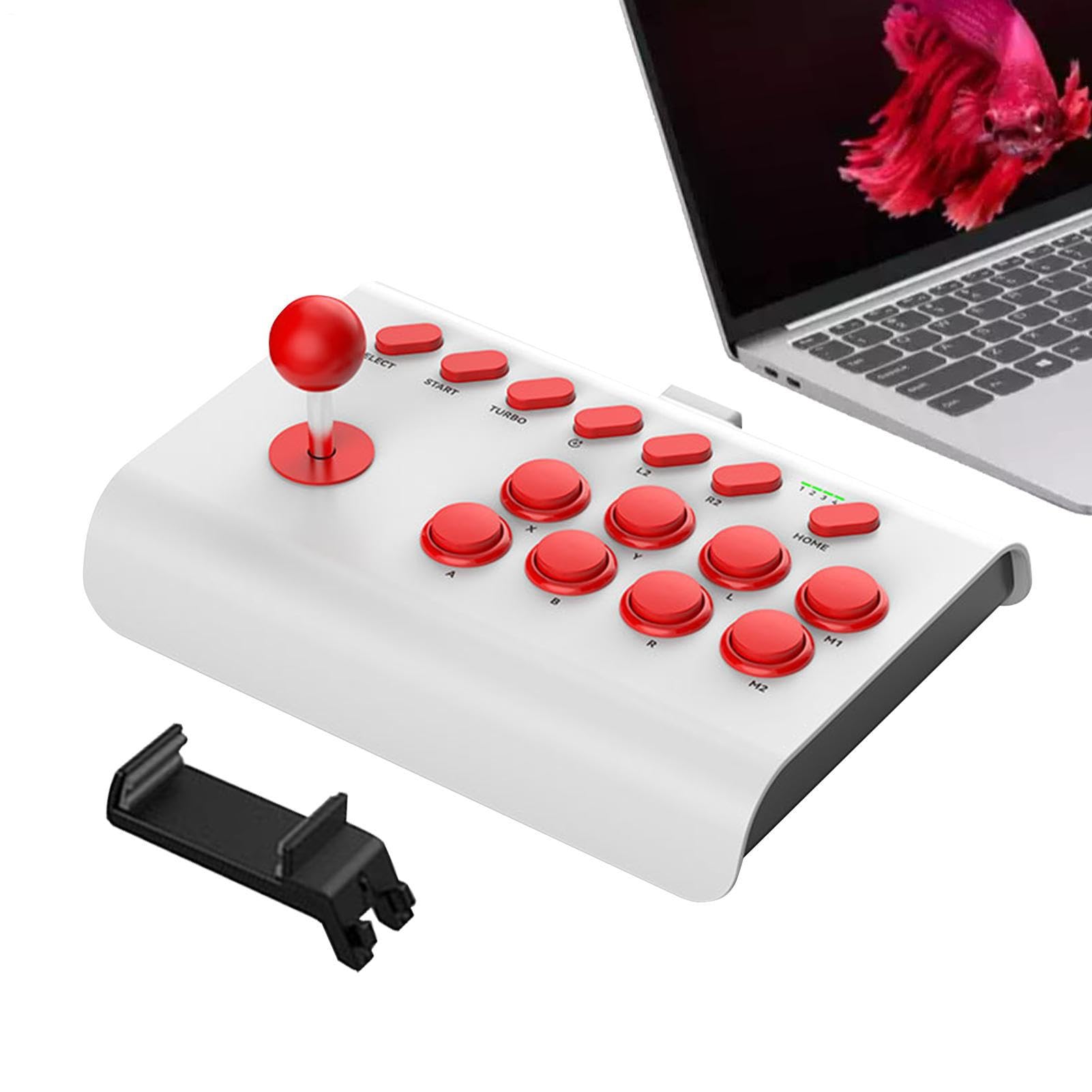Mini Lucha Arca, Controlador Juego ArcaJoystick con Funciones | Turbo/Macro, ArcaGame Fighting Joystick para PC y Consolas Juegos Retro