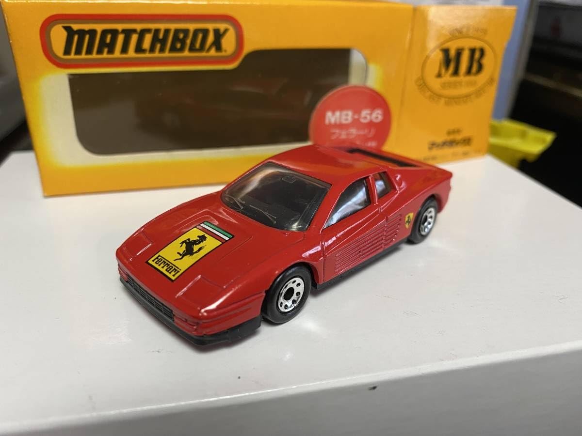 マッチボックス matchbox フェラーリ ベルリネッタ 赤 🏁 Matchbox Vintage 1986 Red Ferrari Testarossa 1:59 🏁 | eBay