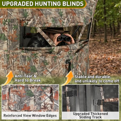 Image of TLC Sport Hunting Blind, 360 See Through Ground Blind for 2-4 Person