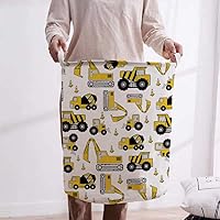 Vista 6 de Runtoo Cesta de lavandería de gran tamaño de 19.7 pulgadas, impermeable, plegable, para construcción, transporte, para ropa, ropa con asas