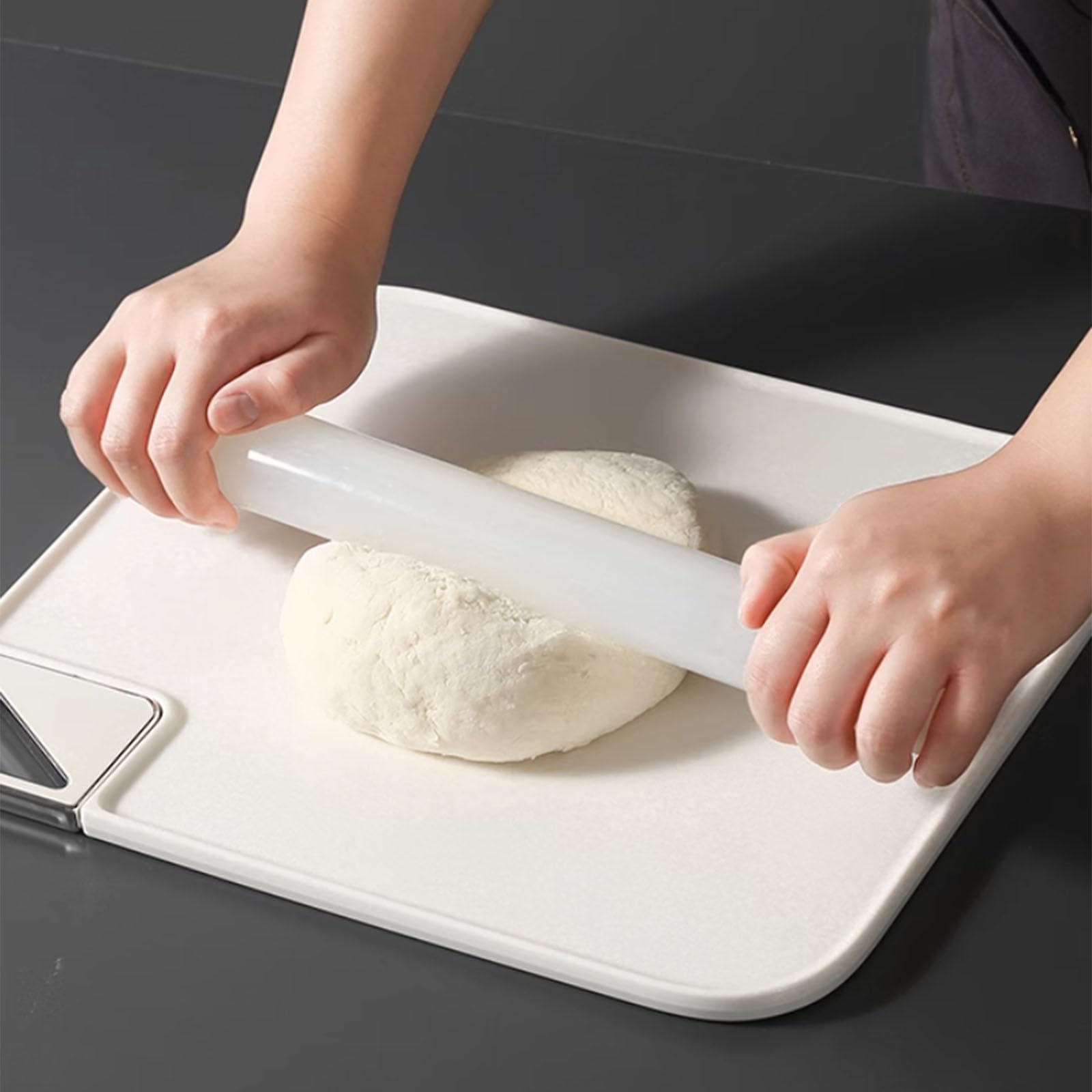 Rodillo de amasar cocina Rodillos De Plástico Para Amasar, Rodillo De Amasar 33 50 Cm De Longitud, Diámetro 3.5 Cm Premium Rodillos Para Galletas Tartas Fideos Pastelería Tortilla(LxD 50x3.5cm/19.7x1.