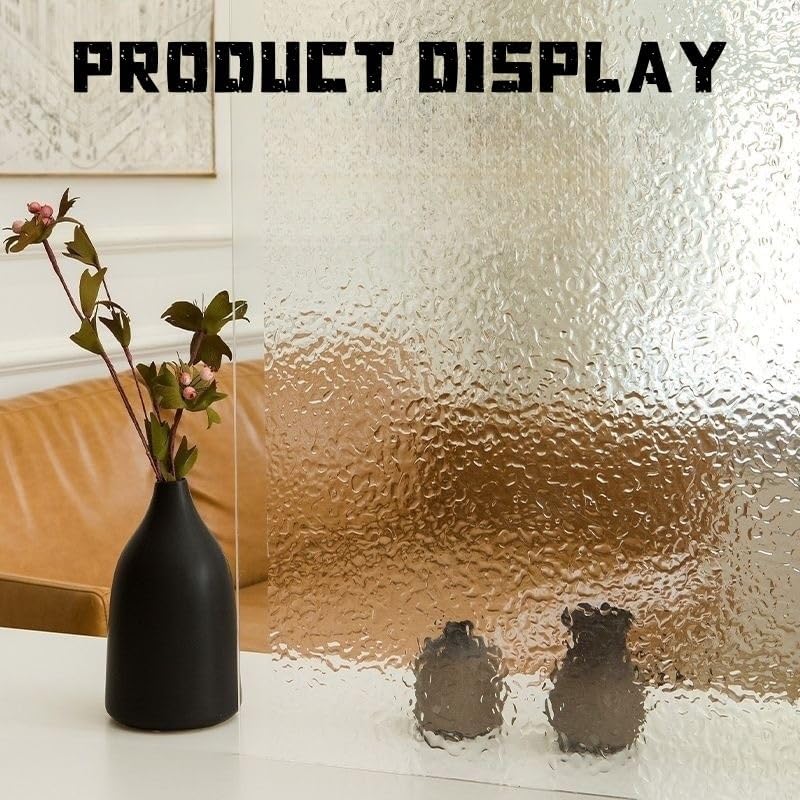 Window Privacy Film,Blackout Window Film,Window Cling, Window Film Window Film,Frosted Decorative Glass Door Film,Static Window Decor Self-Adhesive Sticker, Heat Control(90x400cm)