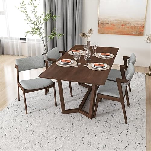 Miniatura 3 de Ashcroft Furniture Co Roland - Mesa y sillas modernas de madera maciza de nogal para 4 personas