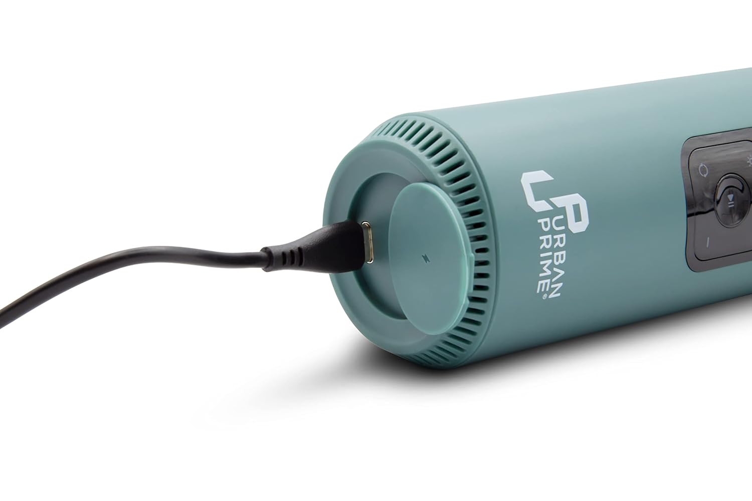 Urban Prime air compressor inflating a bicycle tire