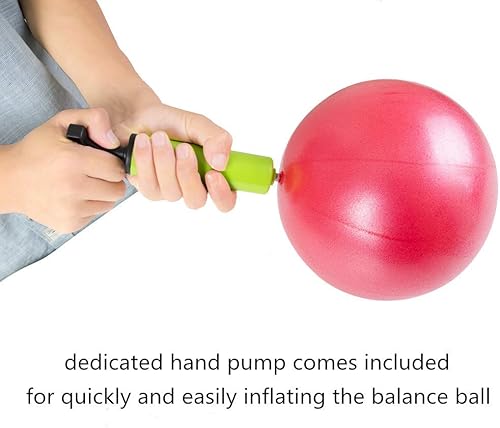 Miniatura 4 de Jogi-HHACQUIT Mini kit de pelota de ejercicio de fitness con bomba de mano para yoga, pilates, equilibrio corporal, entrenamiento central y