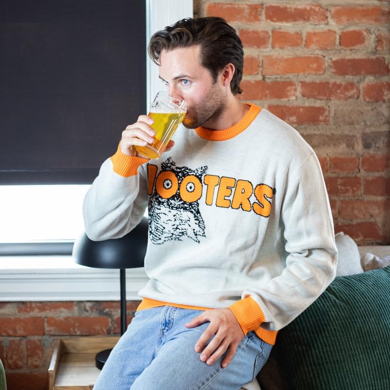 Ripple Junction Hooters Men's Premium Knit Sweater Officially Licensed