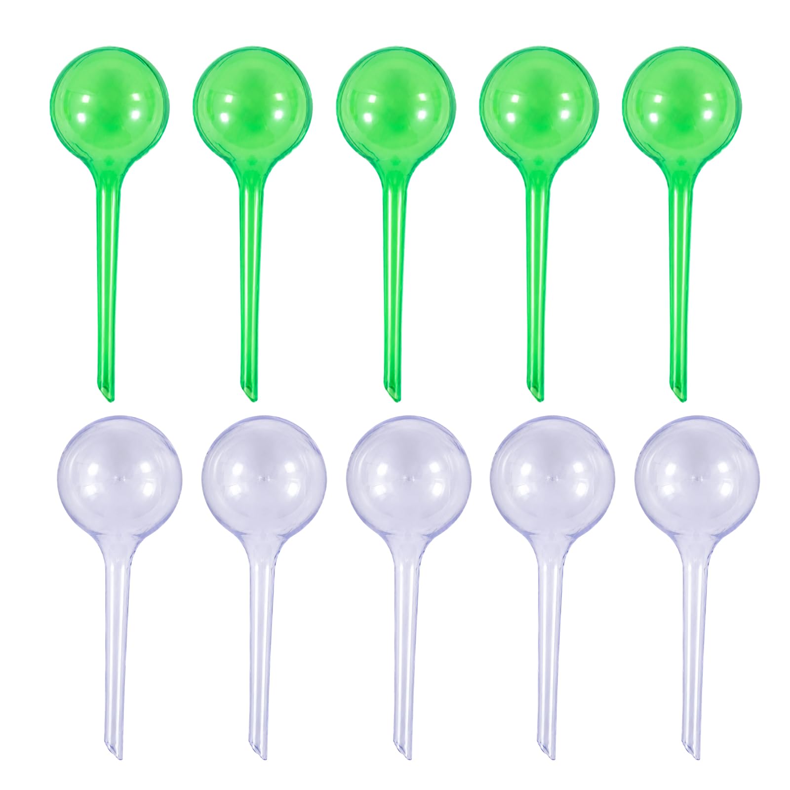 EujRcf 10 Pack Plant Watering Globes, Self Watering Plant Spikes, Clear Self Watering Globes, Plant Self Watering Devices Watering Bulbs, Automatic Watering System for Indoor Outdoor Potted Plants