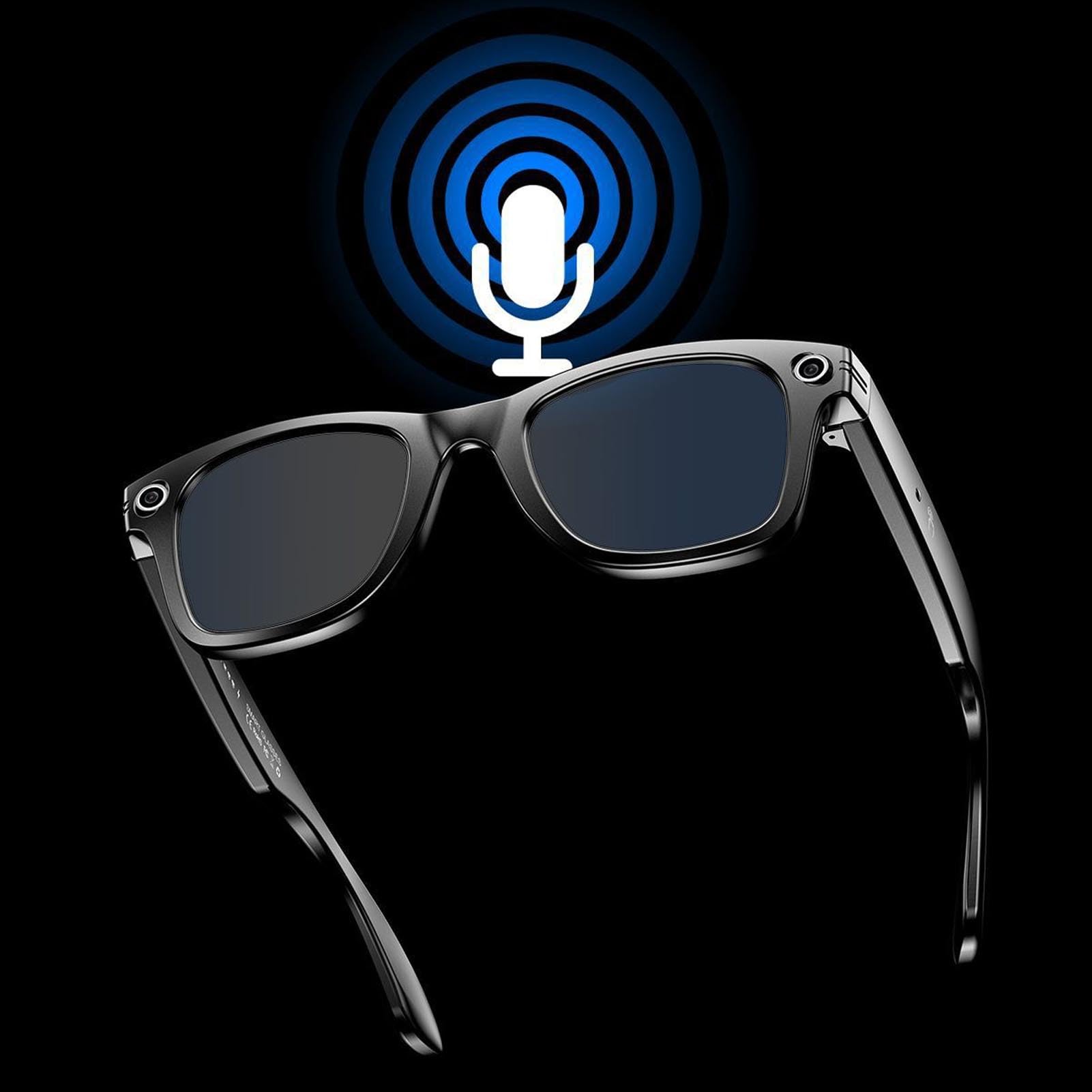 Sxhlseller AI Smart Brille mit Kamera, 1080p Foto Video Aufnahmebrille, Bilderkennung und 25 Sprachen Echtzeitübersetzung, Bluetooth 5.3 Smart Camera für Männer Frauen