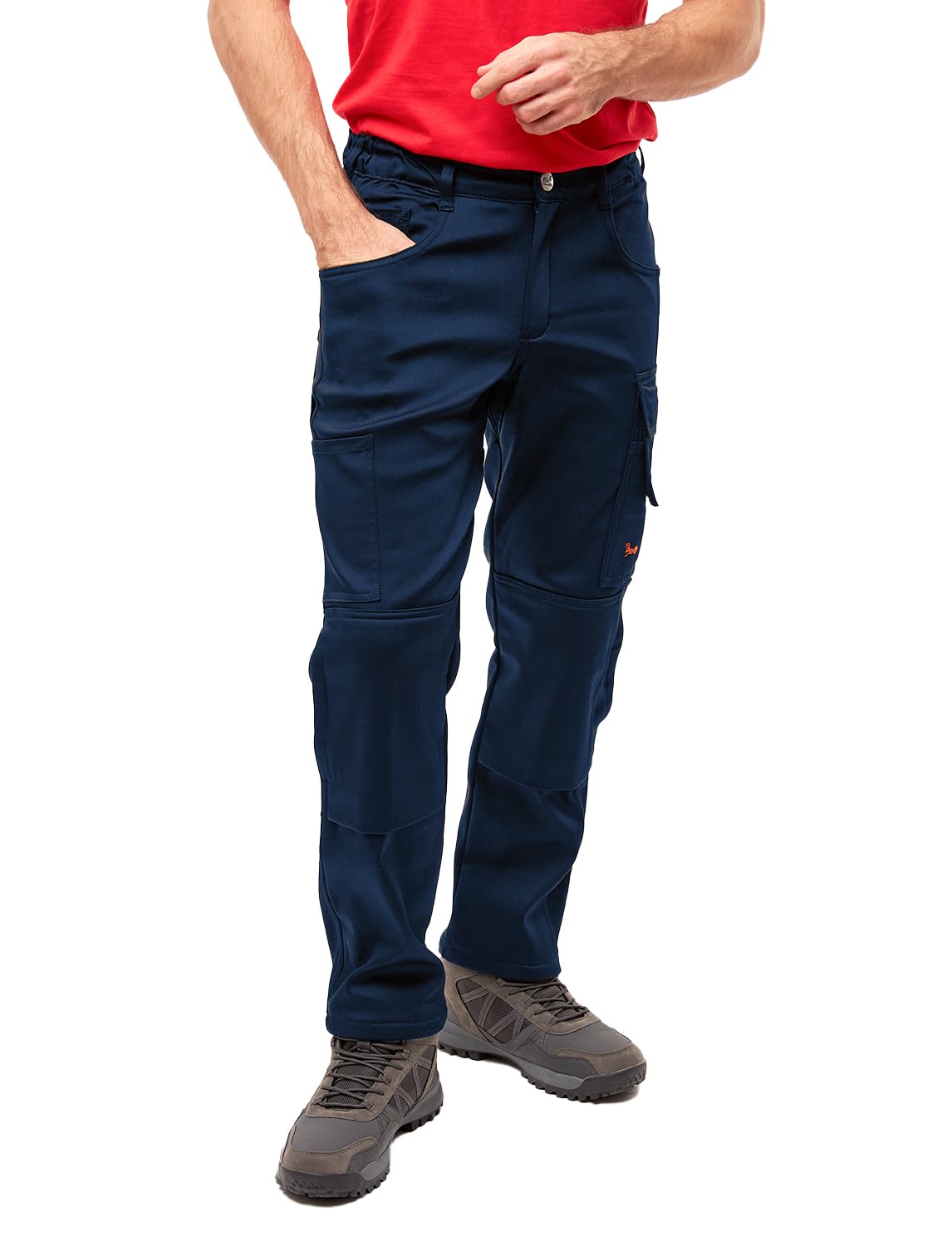 strongAnt Pantalones de Trabajo de Carga elástica con Rodilleras, Bolsillos y Cremallera para Hombre — view 8