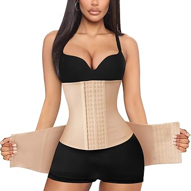 Cydream Women 2 In 1 Waist Trainer Postpartum Belly Pelvis Belt Tummy Control Cincher Corset Girdle Body Shaper At Amazon Women S Clothing Store