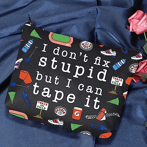 POFULL Athletic Training Gift I Don't Fix Stupid But I Can Tape It Cosmetic Bag Sports Medicine Gift (I Don't Fix Stupid Cosmetic Bag)4