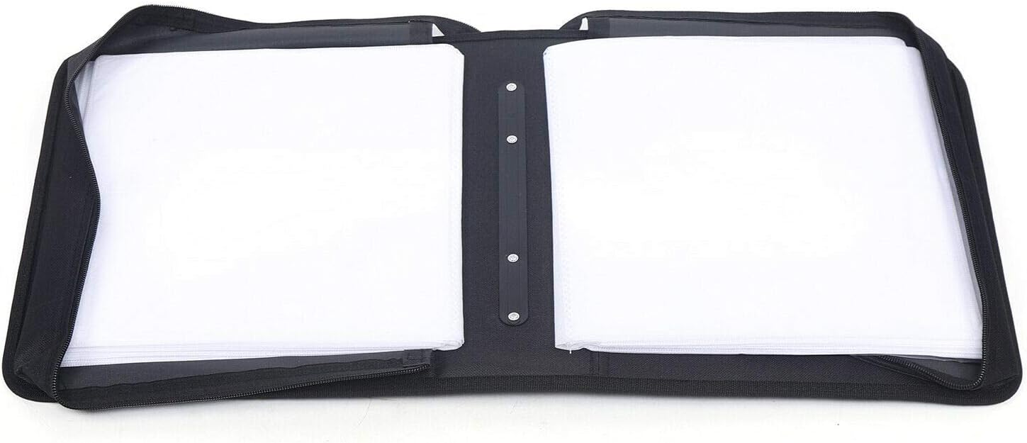 400 Disc CD DVD Organizer Holder Storage Case Bag Portable Wallet Album Media Video Black : Automotive