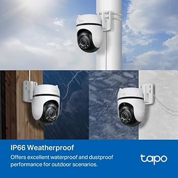 TP-Link Tapo 3K 5MP Pan/Tilt Outdoor Wired Security Wi-Fi