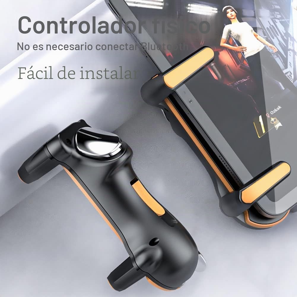 Tablet Gatillos Controlador 4 Triggers Mando [ Tiro Rápido ] para Call of Duty PUBG Compatible con iPad y Android
