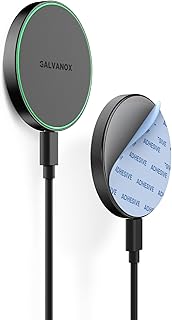 Galvanox Stick-On Magnetic Wireless Charger, Compatible with MagSafe (15W) iPhone Fast Charging, Low-Profile Pad for Wall, Price In India