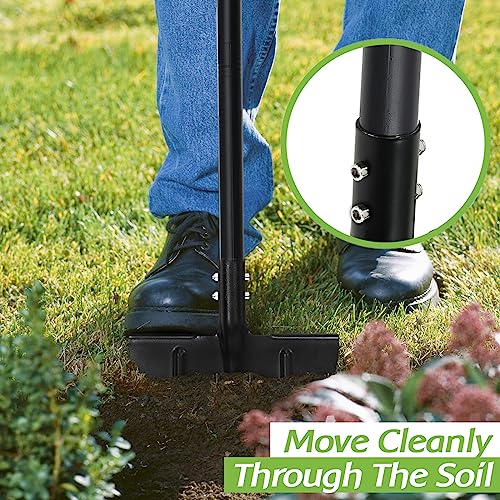 Cortador de gramado, ferramenta de gramado para jardim, cortador manual de meia lua com lâmina de de