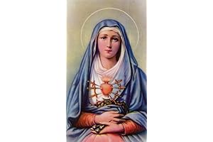 Laminated Our Lady of Sorrows Prayer Card Pack