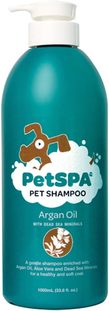 PetSPA Dog Shampoo with Argan Oil and Dead Sea Minerals (33.8 Fluid Ounce)