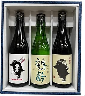 日本酒 正規特約店 新潟県 青木酒造 鶴齢 純米吟醸＋雪男純米＋雪男本醸造 720ml 3本化粧箱付 御歳暮 御中元 特選ギフト