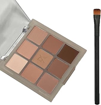 Nude Eyeshadow Palette, Full Matte Eye Shadows Palette For Women Long Lasting Highly Pigmented Blendable Nude Brown Eyeshadow Make-Up Palettes Waterproof Brown Eyeshadow Palette