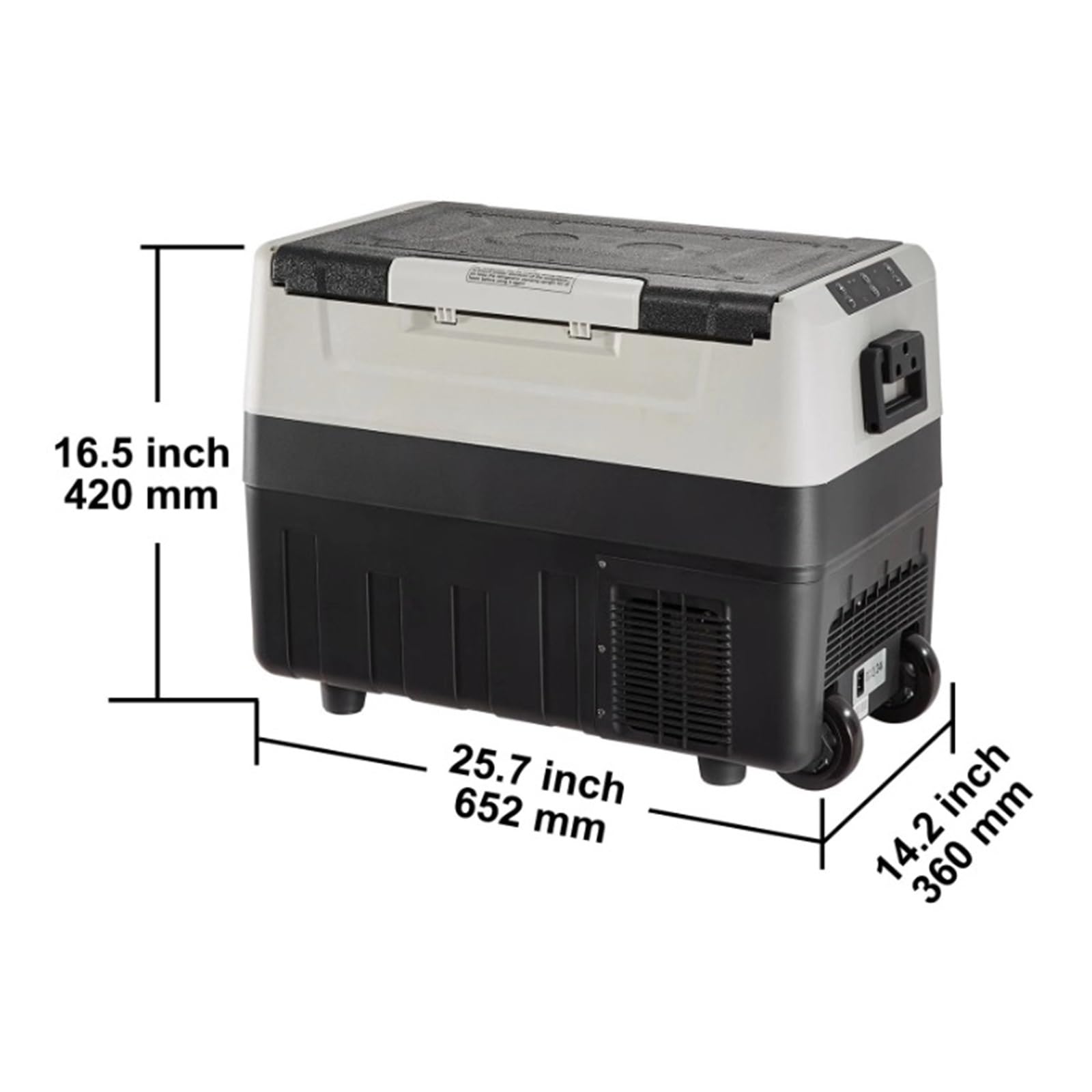 Refrigerador portátil for Coche de 35, 45 y 55 litros, minicongelador, compresor, Ideal for Camping y Viajes.(55L)