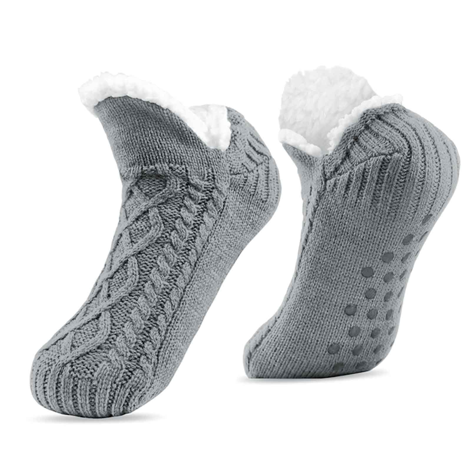 Chaussons Doublés Polaire AWAVM - Antidérapants Unisexe - Taille 38-42