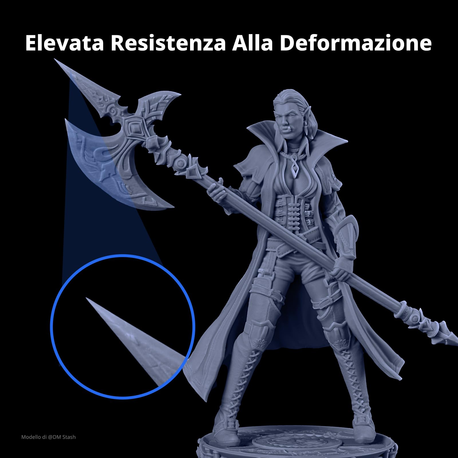 ANYCUBIC 16K Standard Resina, Ad Alta Precisione, Grigio Nebbia Blu, 4kg | Basso Ritiro con Finitura Opaca, Elevata Durezza, Odore Ridotto, Resina UV a 405 nm per Stampanti 3D LCD e DLP