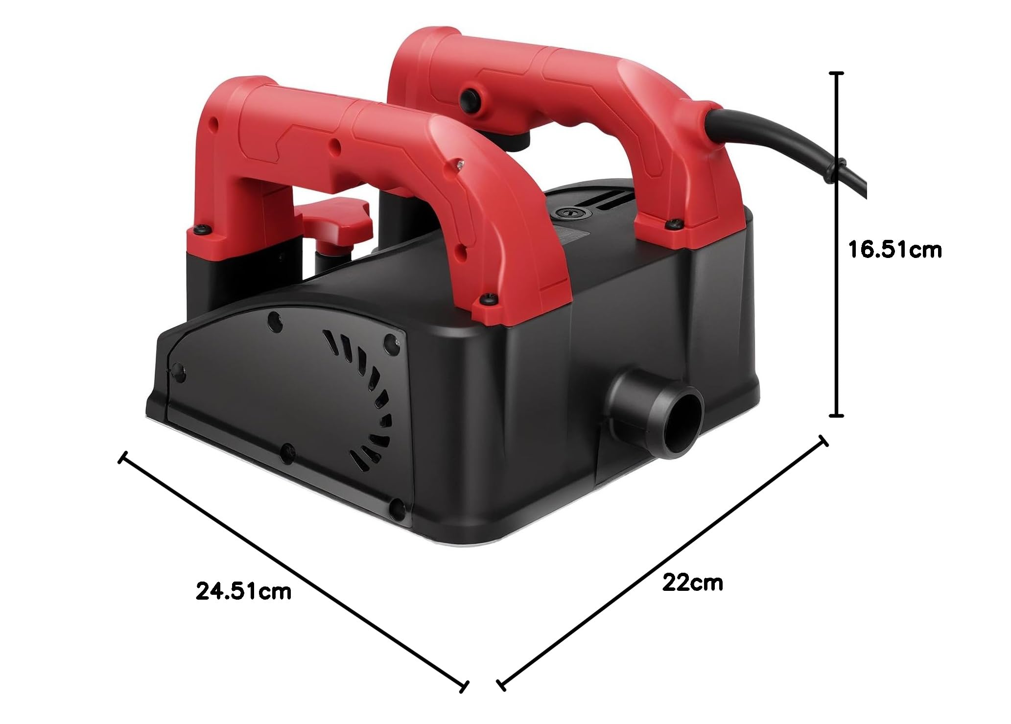 Elektryczna strugarka ścienna, strug elektryczny 1200 W, głębokość do 1-4 mm, przenośna łopatka ścienna z torbą do przenoszenia, szlifierka do betonu, frezarka do betonu