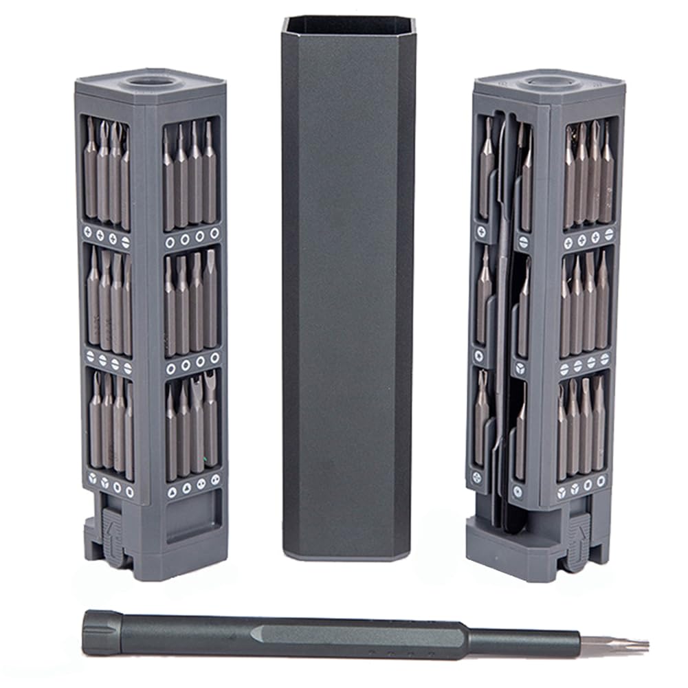 Bestgle45 in 1 Precision Screwdriver Set, Mini Screwdriver Set with Magnetic Screw Driver Bits, Hidden Magnetic Storage Design Repair Tool for Appliance Repairs