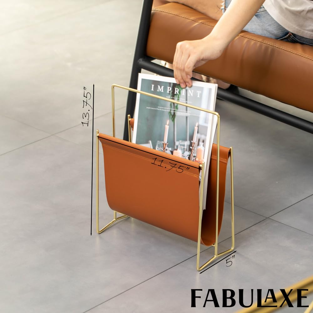 Fabulaxe Porte-revues et porte-revues pour bureau, bureau à domicile, salon, zones d'attente, rangement de fichiers de ferme, panier pour lettres, magazines, livres, journaux et autres documents de