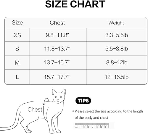 Miniatura 6 de Juego de arnés y correa para gato para caminar, a prueba de escapes, chaqueta para exteriores de fácil control, chaleco de malla de aire suave
