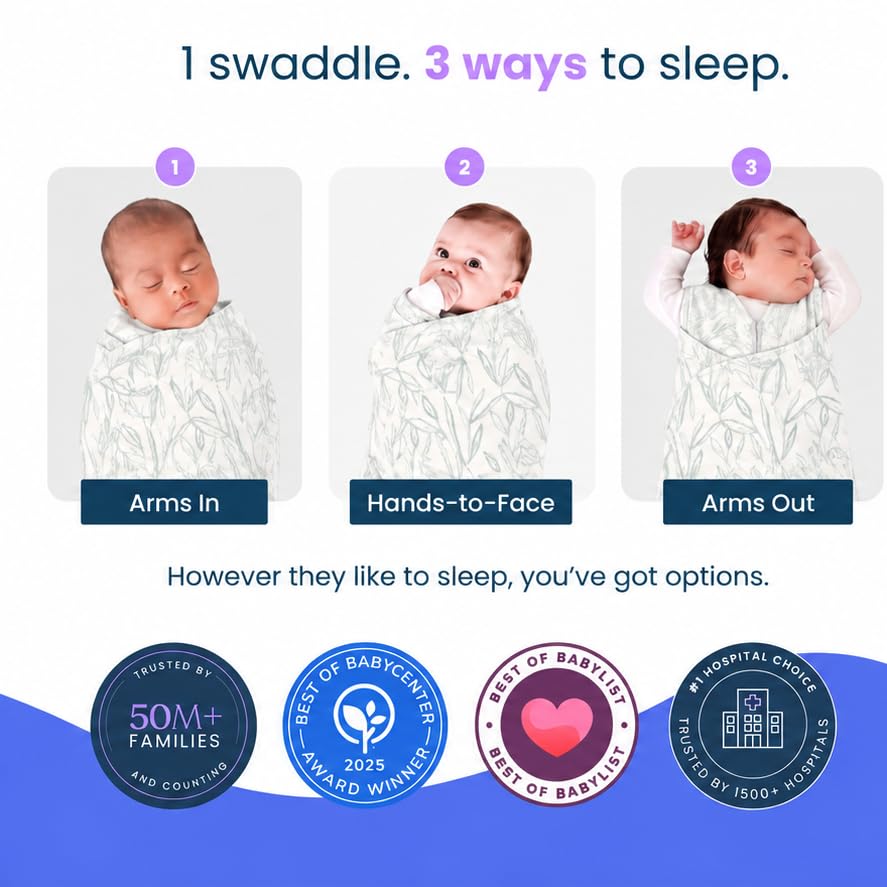  SleepSack Swaddle | Cotton | 1.5 TOG | 68-75°F | 6-12 lbs |Leaves thumbnail