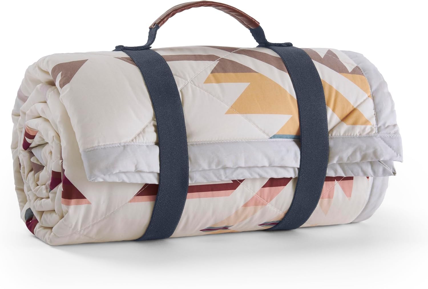 PENDLETON Coperta Arrotolabile White Sands In Cotone Leggero - 127x170 Cm - Trapuntata, Certificata OEKO-TEX, Per Divano, Letto, Picnic E Viaggi - Colore Sabbia