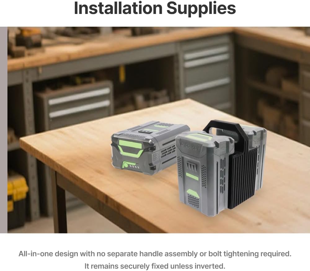 60V Battery Belt Caddy 2 Pack Portable Battery Carrier and Storage Holder