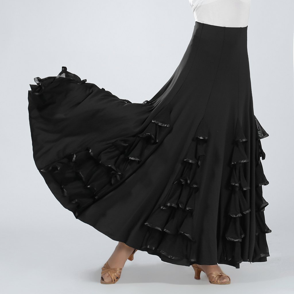 Sharplace Jupe Flamenco Ballroom Danse Robe Jupe Vêtement Déguisment Femme Fille