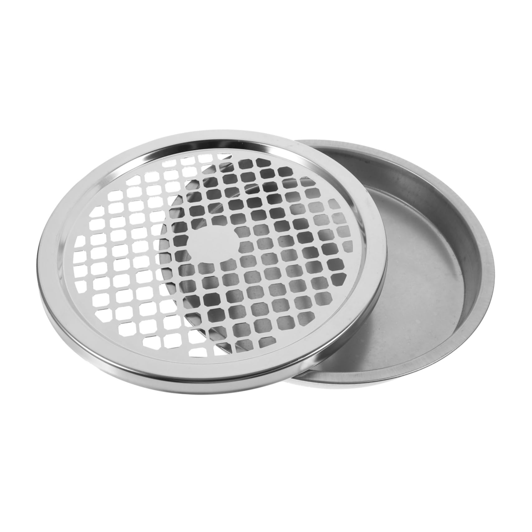 Alipis Portacenere da Esterno in Acciaio Inox Argento Coperchio Raffinato e Pratico, per Hotel e Vari Ambienti, Previene Odori Sgradevoli e Spegne Fumo