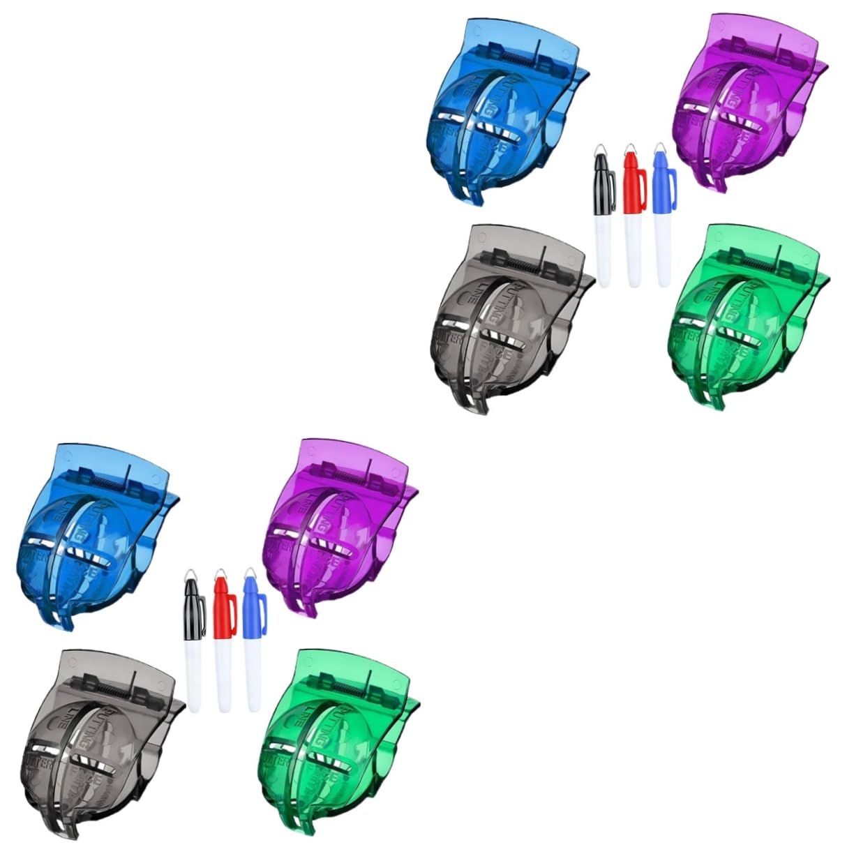 TOYANDONA Marcador De Golf Poniendo Herramienta De Marcador De Línea De Pelota De Golf Herramienta para Marcar Bolas Plantilla De Forro De Golf Color Aleatorio